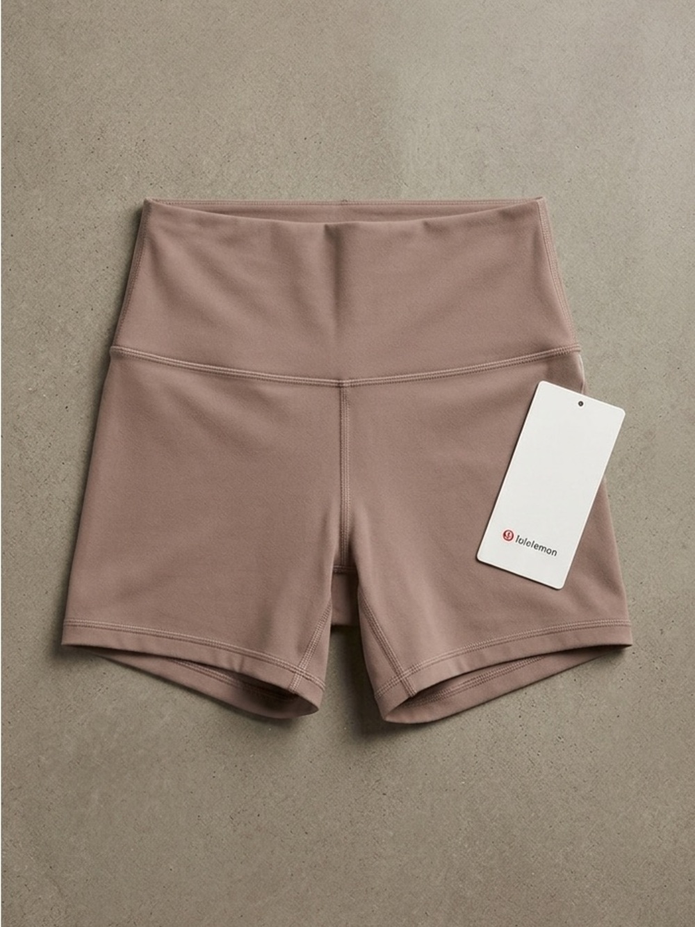 lululemon athletica High-Waist Athletic Shorts in Taupe